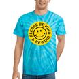 Be Kind Rewind Shirt Retro Nostalgia Sticker 80s 90s Tee Premium Tri-Blend Tie-Dye T-Shirts Turquoise Tie-Dye