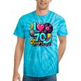 I Love The 70s Vintage Cassette Roller Vinyl Nostalgia 70s Tie-Dye T-Shirts Turquoise Tie-Dye