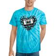 Mixed Tape Emotions Music Lover Nostalgia Quote Tie-Dye T-Shirts Turquoise Tie-Dye