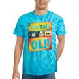 Im This Old Retro 80s 90s VHS Cassette Floppy Disk Nostalgia Tie-Dye T-Shirts Turquoise Tie-Dye