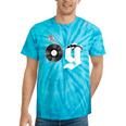 Old School Dad OG Hip Hop Head Vinyl Retro 80s90s Nostalgia Tie-Dye T-Shirts Turquoise Tie-Dye
