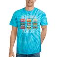 Old School Playlist Nostalgia Vibes Cassette Tie-Dye T-Shirts Turquoise Tie-Dye