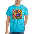 Peace Sign Groovy Vibes Costume Nostalgia Tie Dye Fashion Tie-Dye T-Shirts Turquoise Tie-Dye
