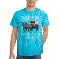 Please Be Patient With Me I'm From The 1900s Humorous Saying Premium Tri-Blend Tie-Dye T-Shirts Turquoise Tie-Dye