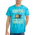 Please Be Patient With Me I'm From The 1900s Television Set Premium Tie-Dye T-Shirts Turquoise Tie-Dye