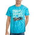 Please Be Patient I'm From The 1900s Vintage Tech Graphic Tie-Dye T-Shirts Turquoise Tie-Dye