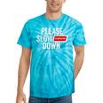 Please Slow Down Saying Quote Retro I'm From The 1900s Tie-Dye T-Shirts Turquoise Tie-Dye