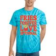 Retro Fast Food Nostalgia Vintage Diner Fries Shakes Burgers Tie-Dye T-Shirts Turquoise Tie-Dye