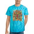 Retro Nostalgia Era Disco Groovy 80s 90s Vintage Aesthetic Premium Tri-Blend Tie-Dye T-Shirts Turquoise Tie-Dye