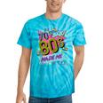 Retro Vintage 70's Baby 80's Made Me Nostalgia Classic Tie-Dye T-Shirts Turquoise Tie-Dye