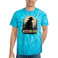 Spaghetti Western Cowboy Culture Classic Western Nostalgia Tie-Dye T-Shirts Turquoise Tie-Dye