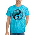 Vintage 6 7 Sketch Yin Yang Namaste Six Seven Nostalgia Tie-Dye T-Shirts Turquoise Tie-Dye