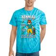 Xennial Born 1977 To 1983 Nostalgia Tie-Dye T-Shirts Turquoise Tie-Dye