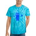 Yk2 Grunge Earthy Blue Cat With Stars Tomboy 90s Nostalgia Tie-Dye T-Shirts Turquoise Tie-Dye