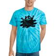 Yk2 Grunge Scary Cat With Tail Tomboy 90s Nostalgia Indie Premium Tri-Blend Tie-Dye T-Shirts Turquoise Tie-Dye