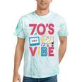 70s Retro Style Roller Skate Cassette Music Nostalgia Tie-Dye T-Shirts Mint Tie-Dye