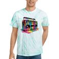 80s 90s Hip Hop Nostalgia Retro Boombox Music Lovers Tie-Dye T-Shirts Mint Tie-Dye