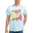 80's Girl Roller Skates Skating Eighties 1980s Nostalgia Tie-Dye T-Shirts Mint Tie-Dye