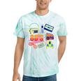 80's Vintage Cassette Tape Nostalgia Mixtape Era 1980s Retro Premium Tri-Blend Tie-Dye T-Shirts Mint Tie-Dye