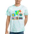 80's Vintage Cassette Tape Nostalgia Mixtape Era 1980s Retro Tie-Dye T-Shirts Mint Tie-Dye