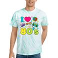 Dad I Love The 80's Retro 80s Nostalgia For Dad Premium Tri-Blend Tie-Dye T-Shirts Mint Tie-Dye