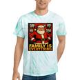 Family Christmas Retro Santa Holiday Nostalgia Vibes Tie-Dye T-Shirts Mint Tie-Dye