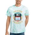 Never Forget Retro Diskette Nostalgia Vintage Tie-Dye T-Shirts Mint Tie-Dye