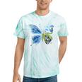 Frutiger Aero Aesthetic Butterfly Computer Fishes Scenery Tie-Dye T-Shirts Mint Tie-Dye