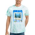Frutiger Aero Aesthetic Tech Computer Aquarium Tarot Card Tie-Dye T-Shirts Mint Tie-Dye