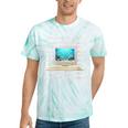 Frutiger Aero Aesthetic Tech The Future That Was Promised Tie-Dye T-Shirts Mint Tie-Dye