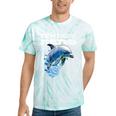 Frutiger Aero Splashy Dolphin Y2k Aesthetic Graphic Premium Tie-Dye T-Shirts Mint Tie-Dye