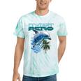 Frutiger Aero Splashy Dolphin Y2k Aesthetic Graphic Tie-Dye T-Shirts Mint Tie-Dye