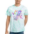 Frutiger Aero Y2K Chrome Phone Butterfly Tie-Dye T-Shirts Mint Tie-Dye