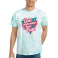 Girls Just Wanna Have Fun Retro 80s Nostalgia Night Out Tie-Dye T-Shirts Mint Tie-Dye