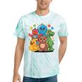 Kidcore Aesthetic Retro Vibes Colorful Cartoon Nostalgia Tie-Dye T-Shirts Mint Tie-Dye