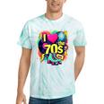 I Love The 70s Retro Cassette Roller Vinyl Nostalgia Vibes Tie-Dye T-Shirts Mint Tie-Dye