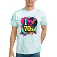 I Love The 70s Vintage Cassette Roller Vinyl Nostalgia 70s Premium Tri-Blend Tie-Dye T-Shirts Mint Tie-Dye
