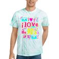 I Love The 90'S 90s Nostalgia Premium Tri-Blend Tie-Dye T-Shirts Mint Tie-Dye
