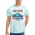 No Wi-Fi No Problem – Retro Dial Up Tech Nostalgia Tie-Dye T-Shirts Mint Tie-Dye