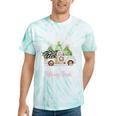 North Pole Tree Farm Merry Christmas Holiday Scene Nostalgia Tie-Dye T-Shirts Mint Tie-Dye