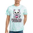 Pixel Art Pet Cat Y2K Retro Vintage Digital Nostalgia Tech Tie-Dye T-Shirts Mint Tie-Dye