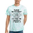 Please Be-Patient I'm From The 1900s Retro Cassette Tape Tie-Dye T-Shirts Mint Tie-Dye
