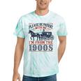 Please Be Patient With Me I'm From The 1900s Retro Nostalgic Premium Tie-Dye T-Shirts Mint Tie-Dye