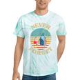 Retro Cassette Player Never Forget Nostalgia Vintage Tie-Dye T-Shirts Mint Tie-Dye