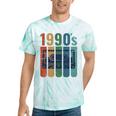 Retro Nineties Style Audio Tape Nostalgia Year 1990 Premium Tri-Blend Tie-Dye T-Shirts Mint Tie-Dye