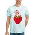 Strawberry Shortcake Sitting On Strawberry Retro Nostalgia Tie-Dye T-Shirts Mint Tie-Dye