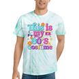 Vintage 80s Costume Nostalgia 1980s Fashion Cute Girls Women Tie-Dye T-Shirts Mint Tie-Dye