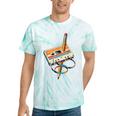 Vintage Cassette Tape And Pencil Nostalgia Party 70s 80s 90s Tie-Dye T-Shirts Mint Tie-Dye