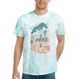 Vintage Locomotive Nostalgia Railroad Stars Tie-Dye T-Shirts Mint Tie-Dye