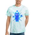 Yk2 Grunge Earthy Blue Cat With Stars Tomboy 90s Nostalgia Tie-Dye T-Shirts Mint Tie-Dye